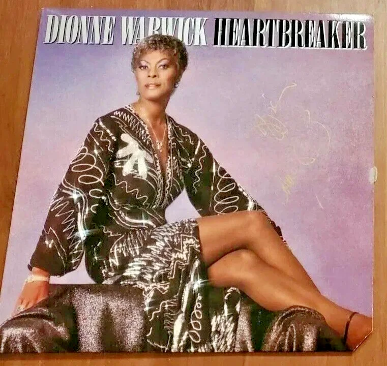 **SIGNED** Dionne Warwick Vinyl LP Heartbreaker Album, изображение 2