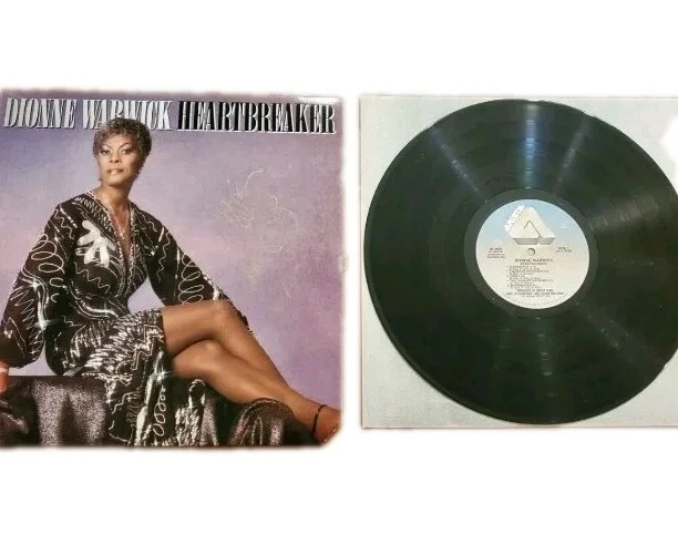 **SIGNED** Dionne Warwick Vinyl LP Heartbreaker Album, изображение 3
