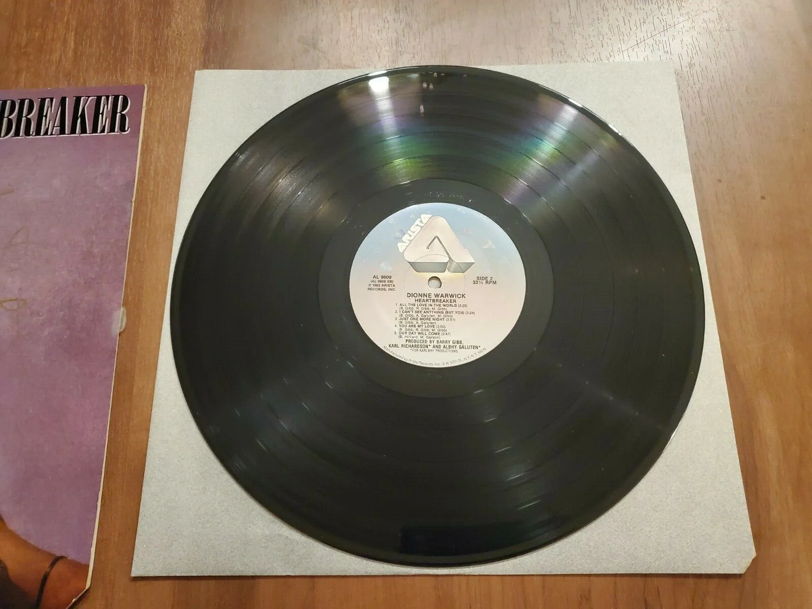 **SIGNED** Dionne Warwick Vinyl LP Heartbreaker Album, изображение 5