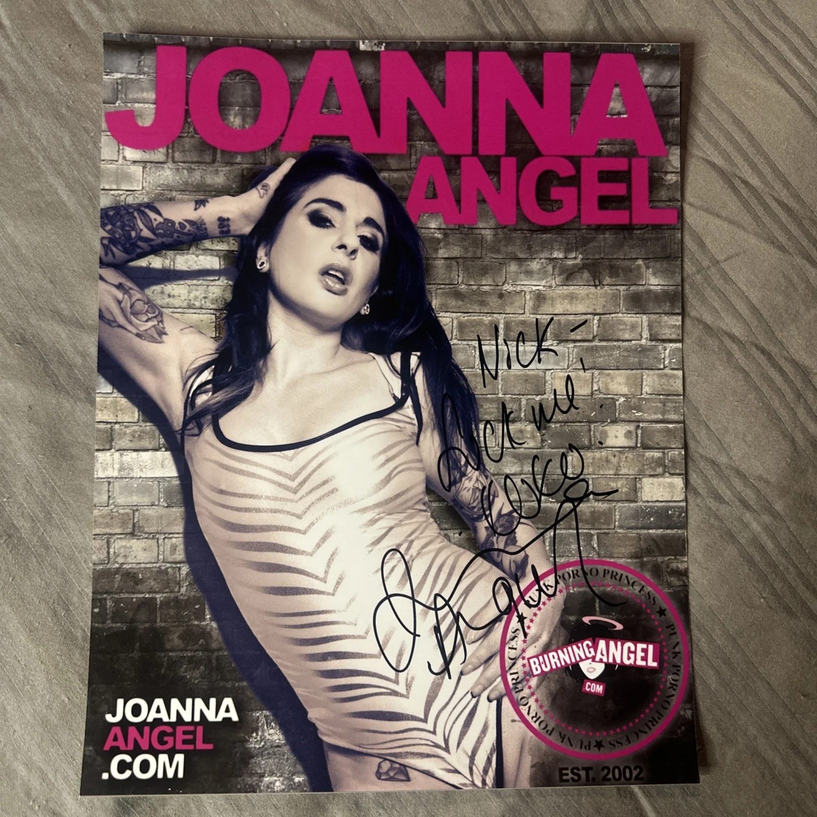 Signed Adult Model Photo Lot Joanna Angel Christy Mack Raven Bay Autographs, изображение 2