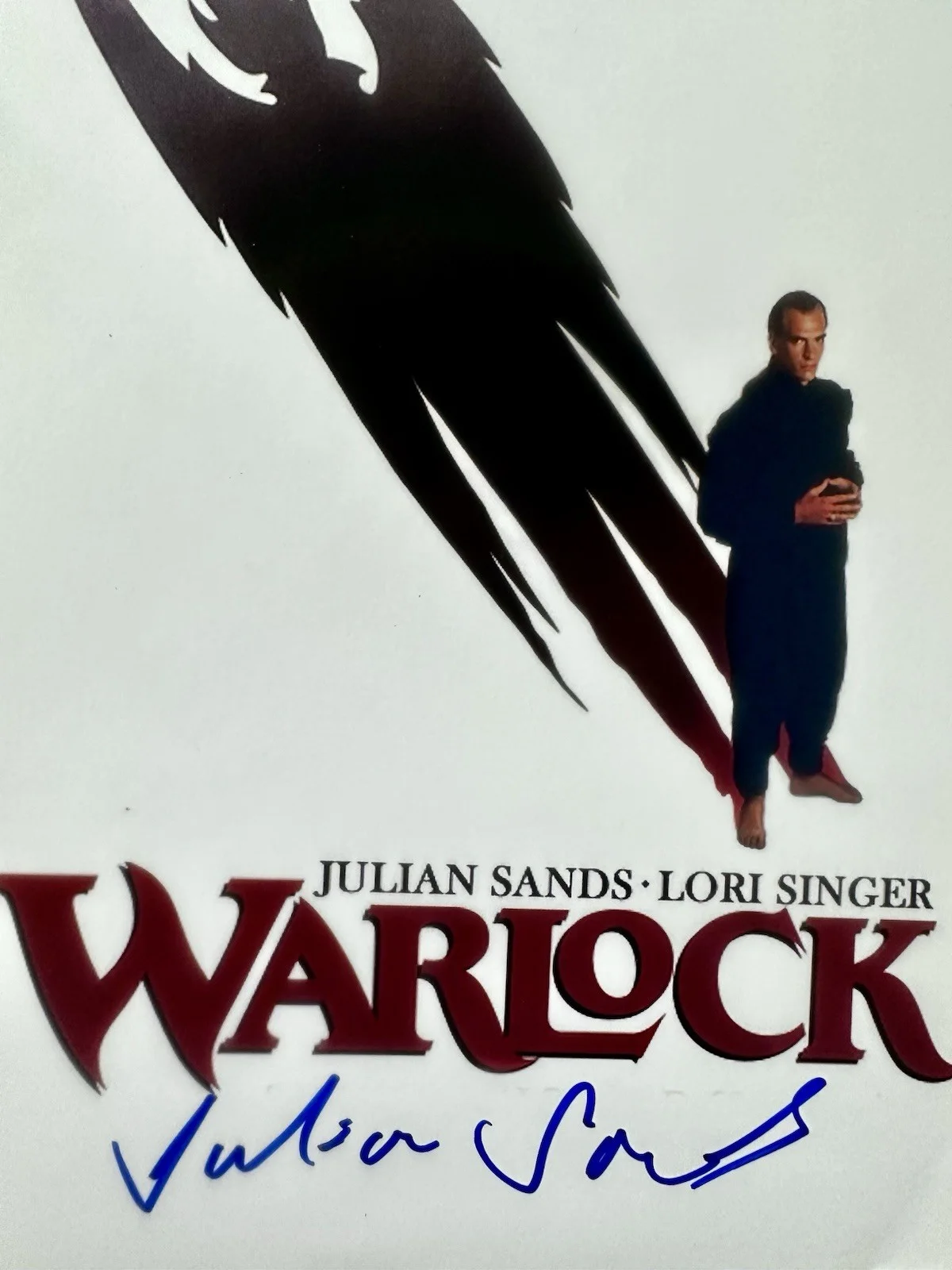 Julian Sands — Julian Sands signed Warlock 8x10 photo In Person. Exact Photo Proof., изображение 2