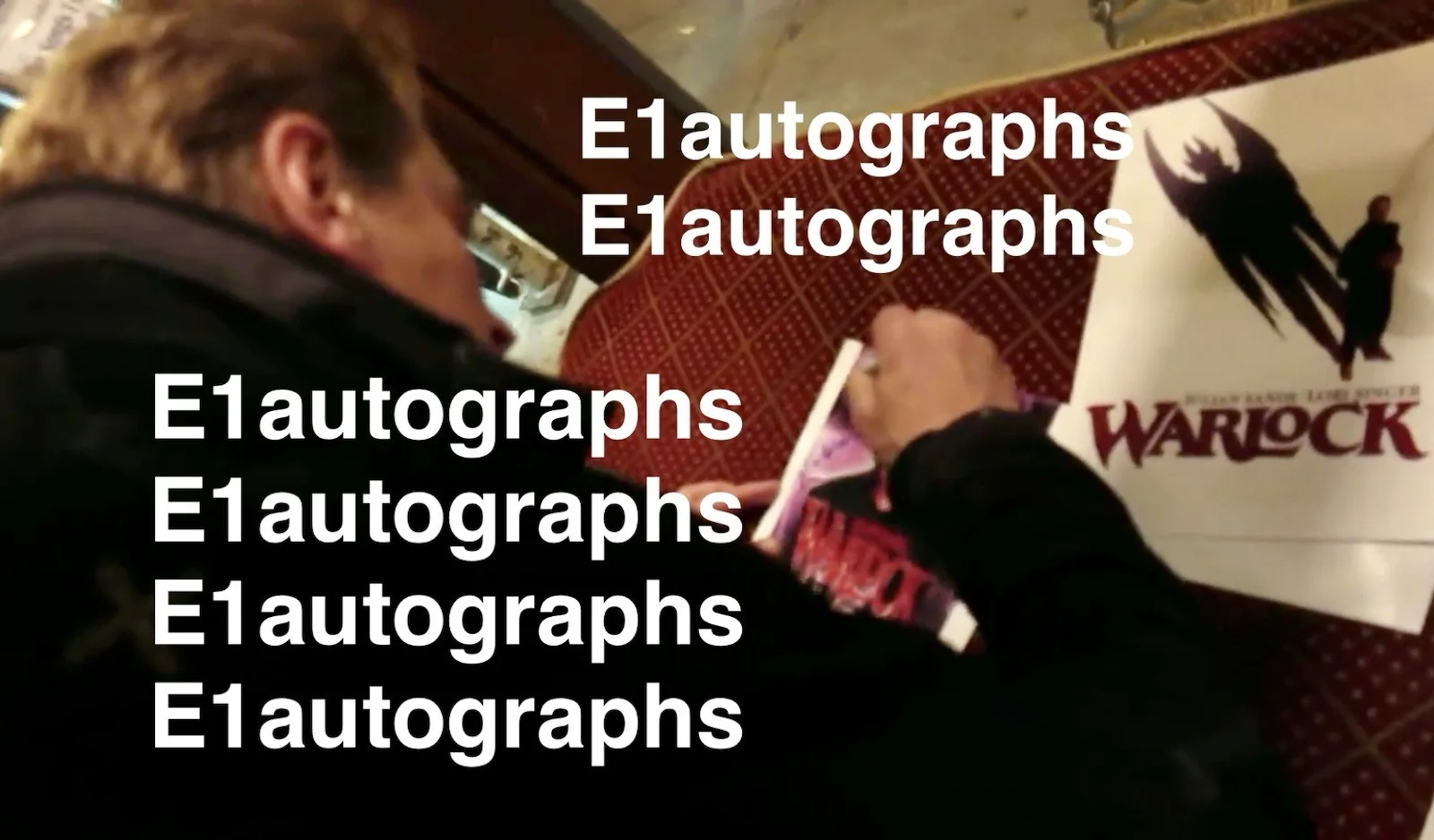 Julian Sands — Julian Sands signed Warlock 8x10 photo In Person. Exact Photo Proof., изображение 3