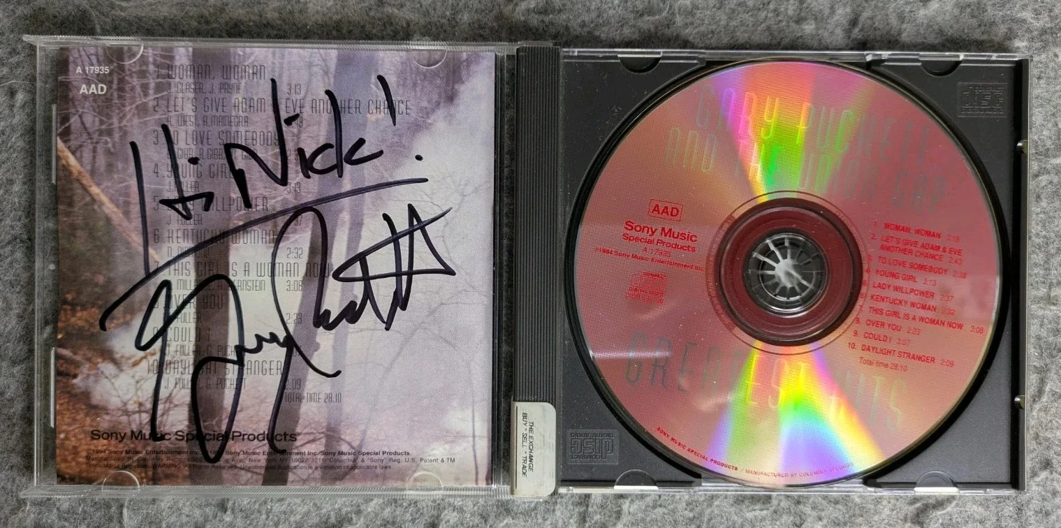 Gary Puckett & The Union Gap Signed CD Greatest Hits Autograph Gary Puckett, изображение 2