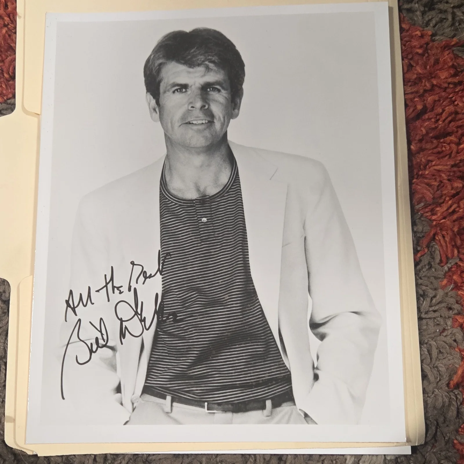 Ted Danson — Ted Danson Signed Original Movie Photograph Autograph Black and White 8x10