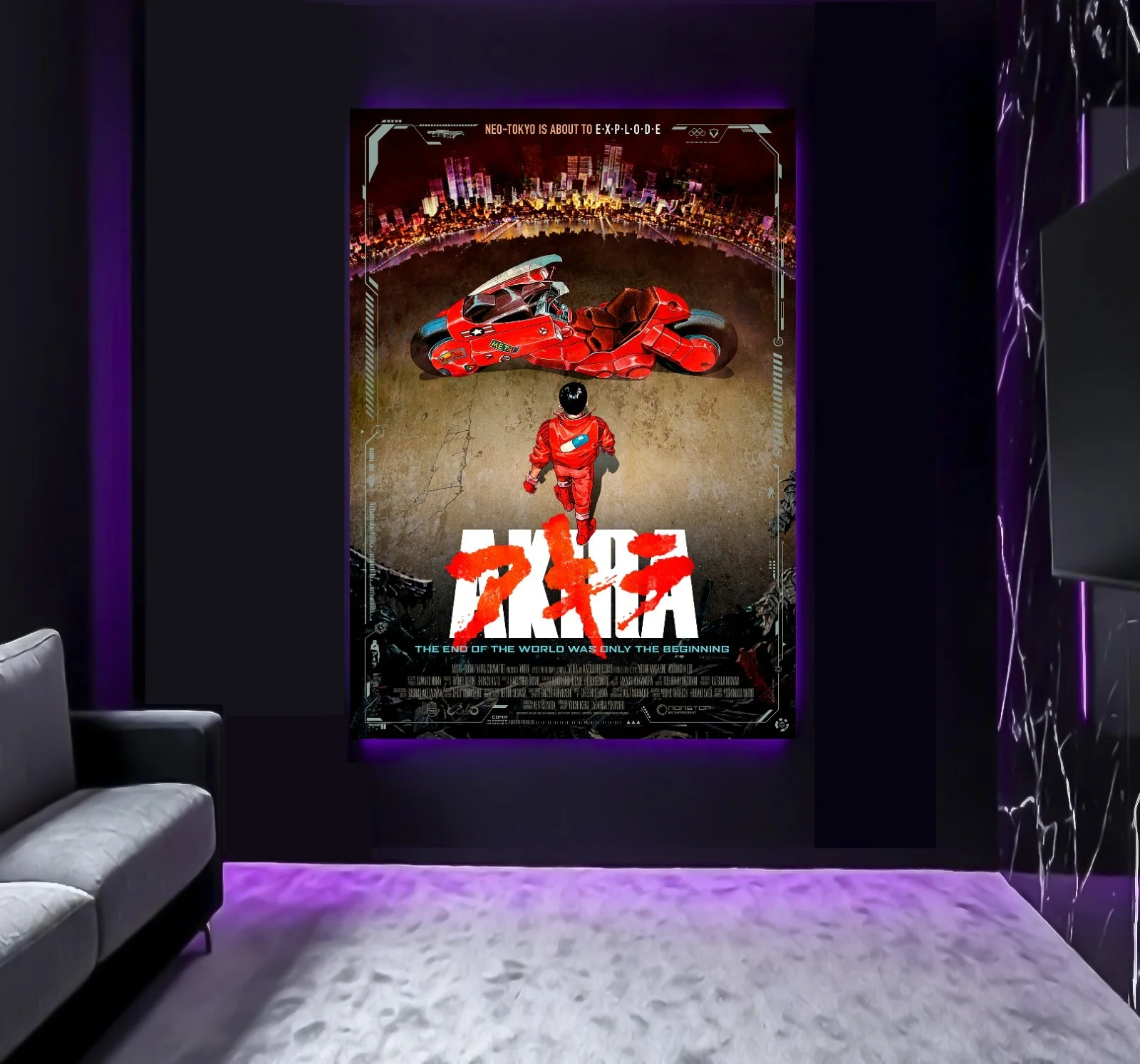 Large A0 A1 A2 A3 A4 A5 Akira 1988 Japanese Manga Anime Movie Wall Art Poster, изображение 3