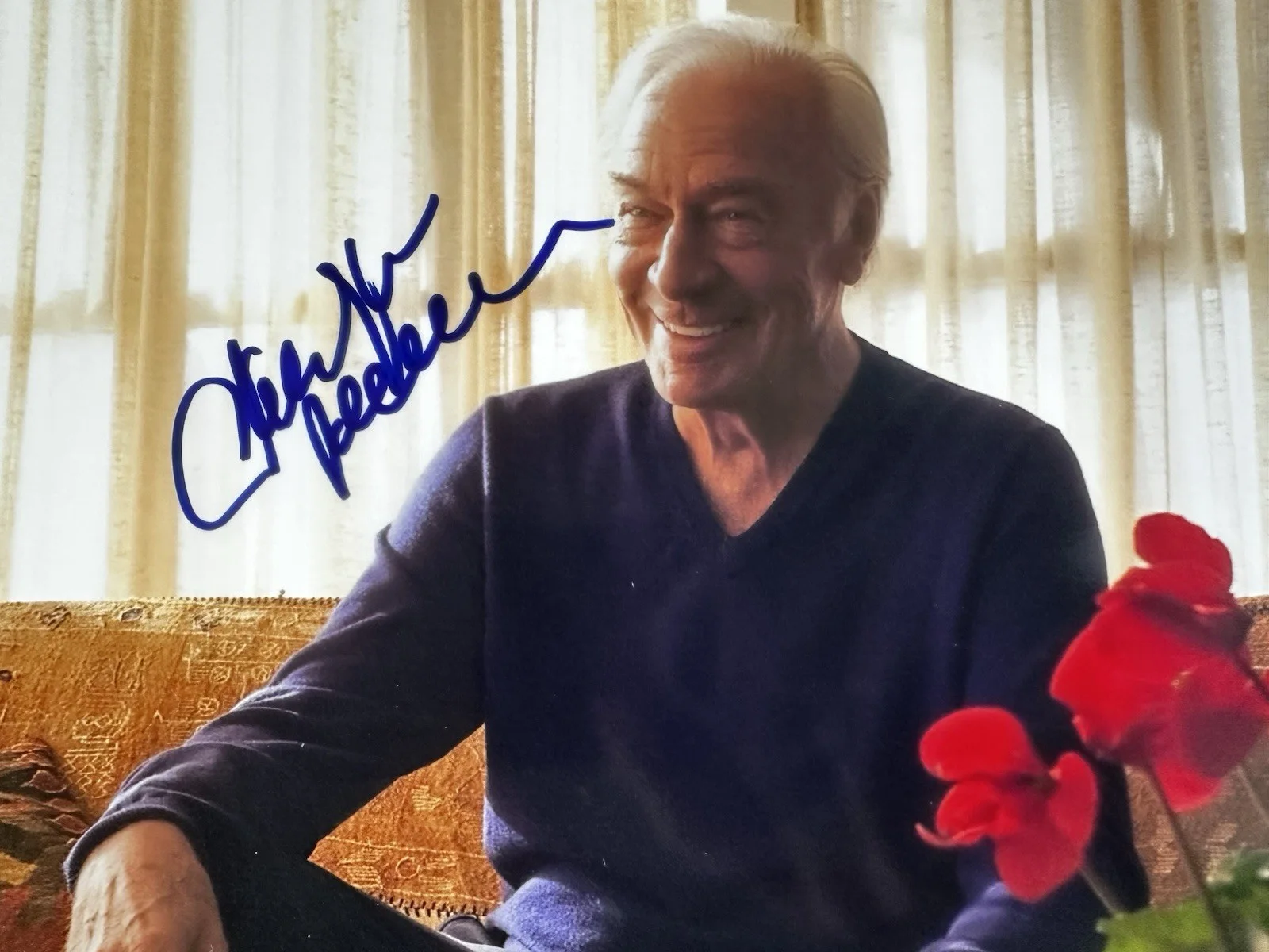 Christopher Plummer — Christopher Plummer signed 8x10 photo In Person. Oscar, Tony , Emmy Winner, image 2
