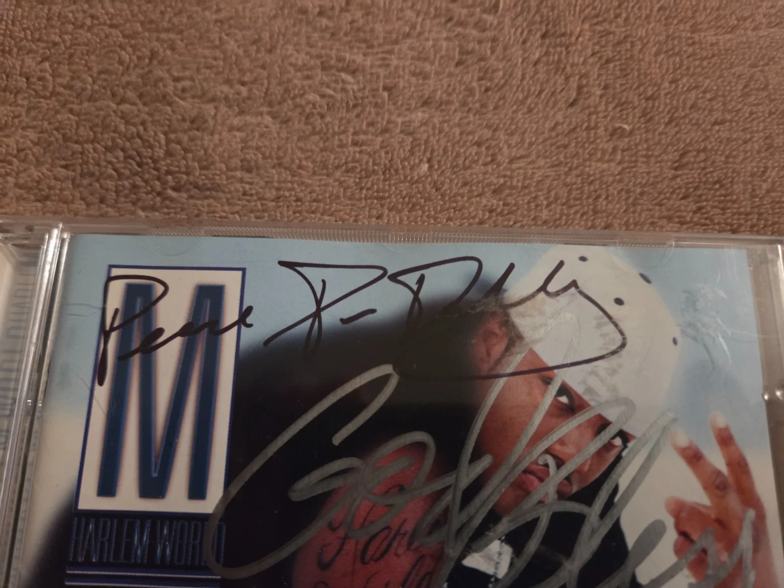 Mase & P. Diddy signed/autographed CD “Harlem World”, image 3