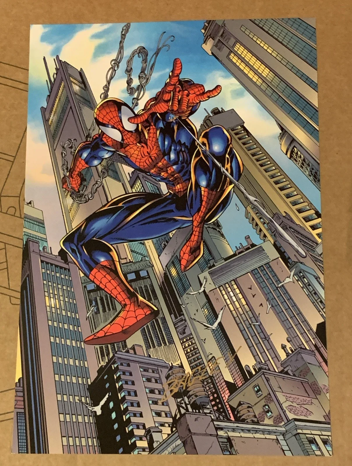 Mark Bagley — EXCLUSIVE LIMITED EDITION SPIDER-MAN MARVEL LITHOGRAPH MARK BAGLEY 1995, image 2