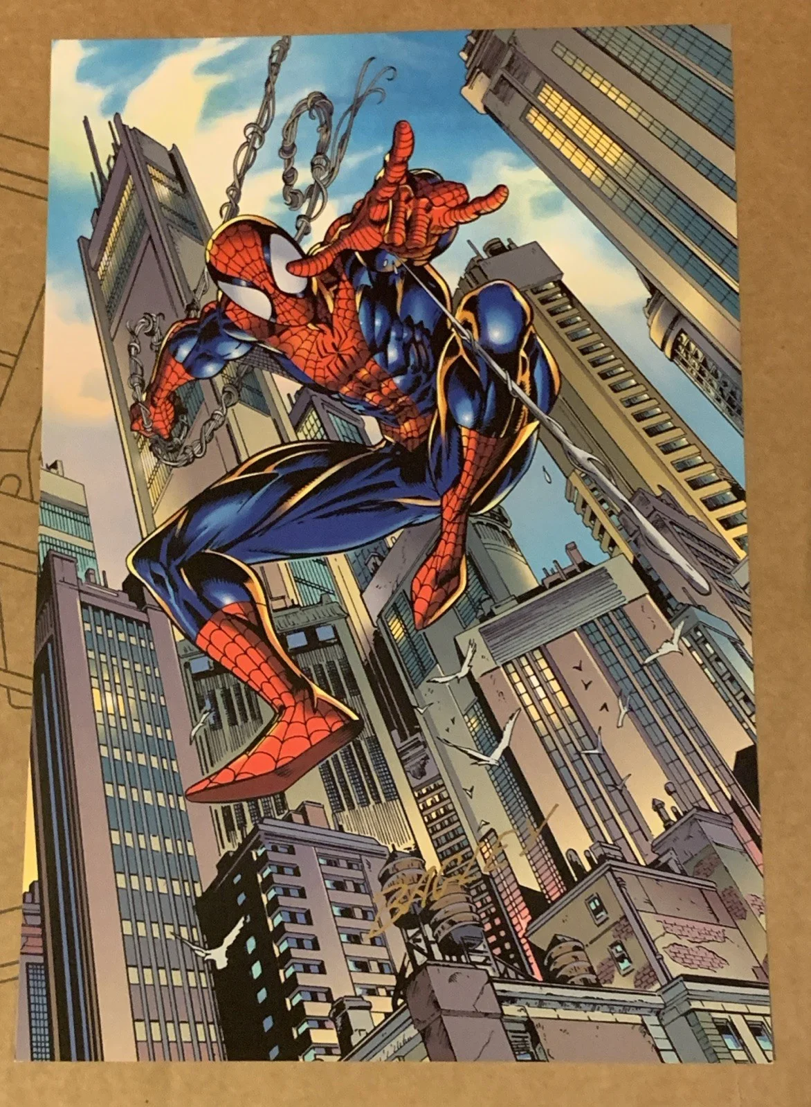 Mark Bagley — EXCLUSIVE LIMITED EDITION SPIDER-MAN MARVEL LITHOGRAPH MARK BAGLEY 1995, image 3