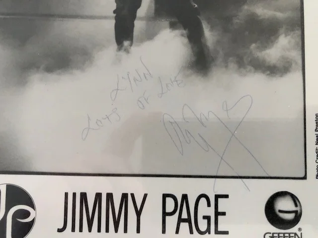 JIMMY PAGE SIGNED PICTURE LOA JSA, image 2