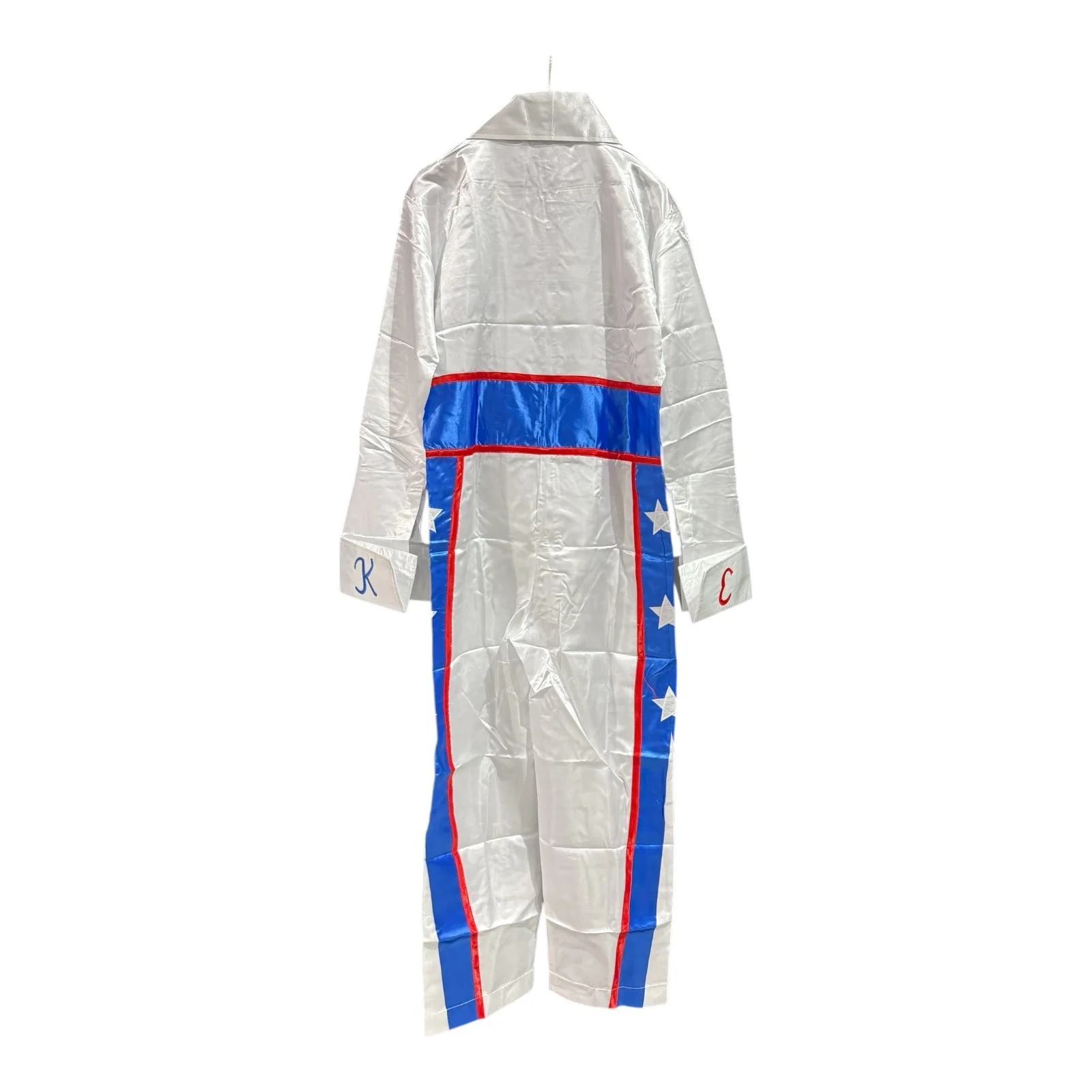 Evel Knievel — EVEL KNIEVEL AUTOGRAPHED CUSTOM RED WHITE & BLUE JUMPSUIT BECKETT AUTHENTICATED, image 3