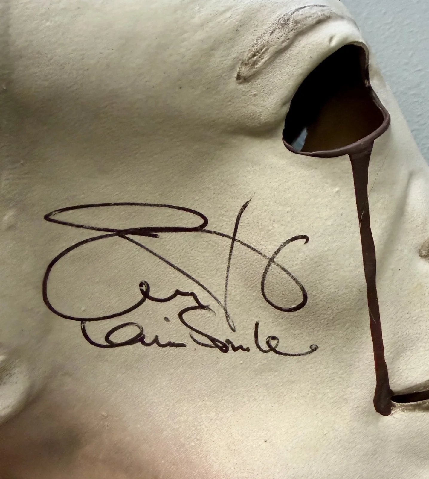 HALLOWEEN Jamie Lee Curtis Dick Warlock John Carpenter Signed TOTS Mask - RARE!, image 3