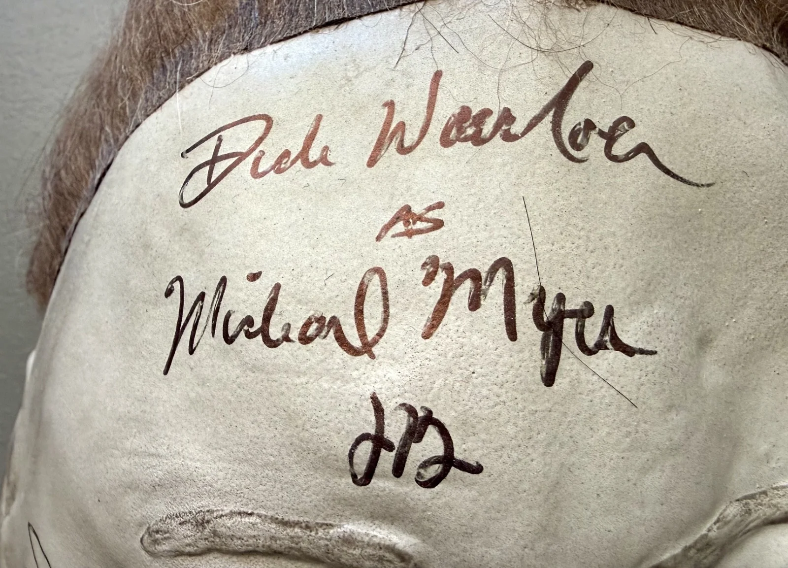 HALLOWEEN Jamie Lee Curtis Dick Warlock John Carpenter Signed TOTS Mask - RARE!, image 5