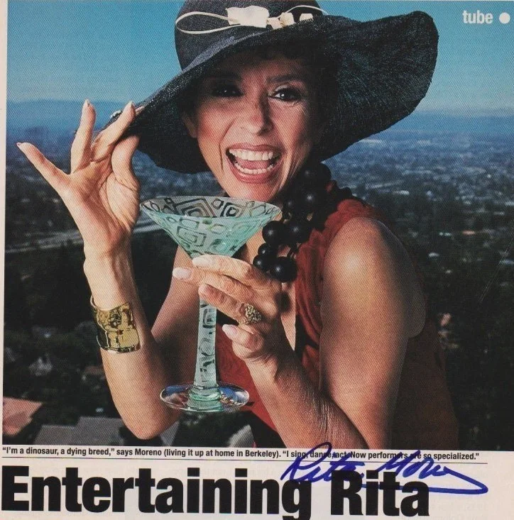 RITA MORENO hand-signed 1998 PEOPLE MAGAZINE PAGE 8x10 authentic w/ LIFETIME COA, изображение 2