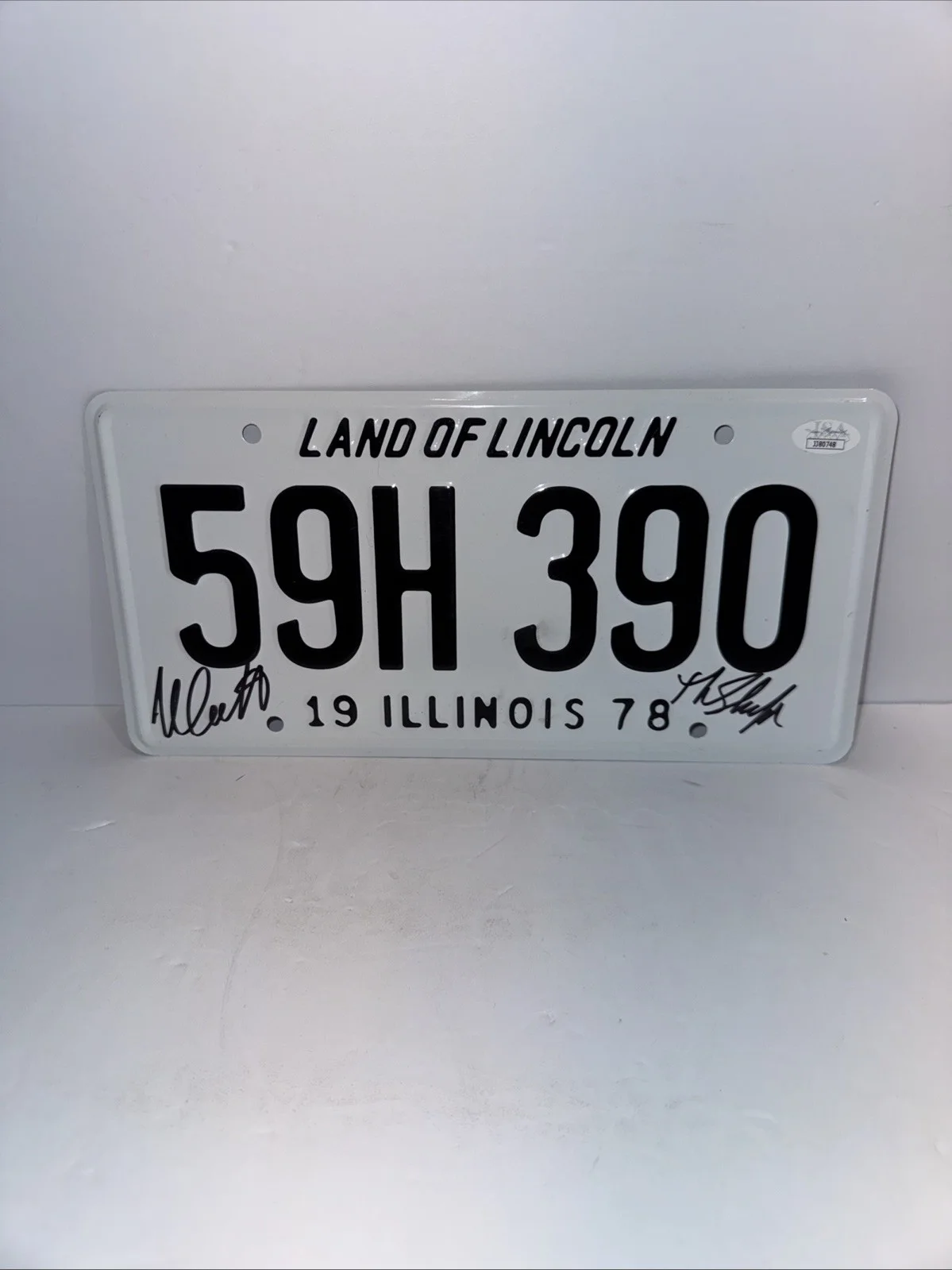Nick Castle — Nick Castle Signed Michael Myers "The Shape" License Plate Halloween JSA cert, image 2
