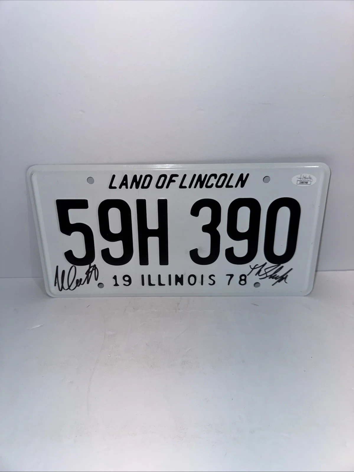 Nick Castle — Nick Castle Signed Michael Myers "The Shape" License Plate Halloween JSA cert, image 3