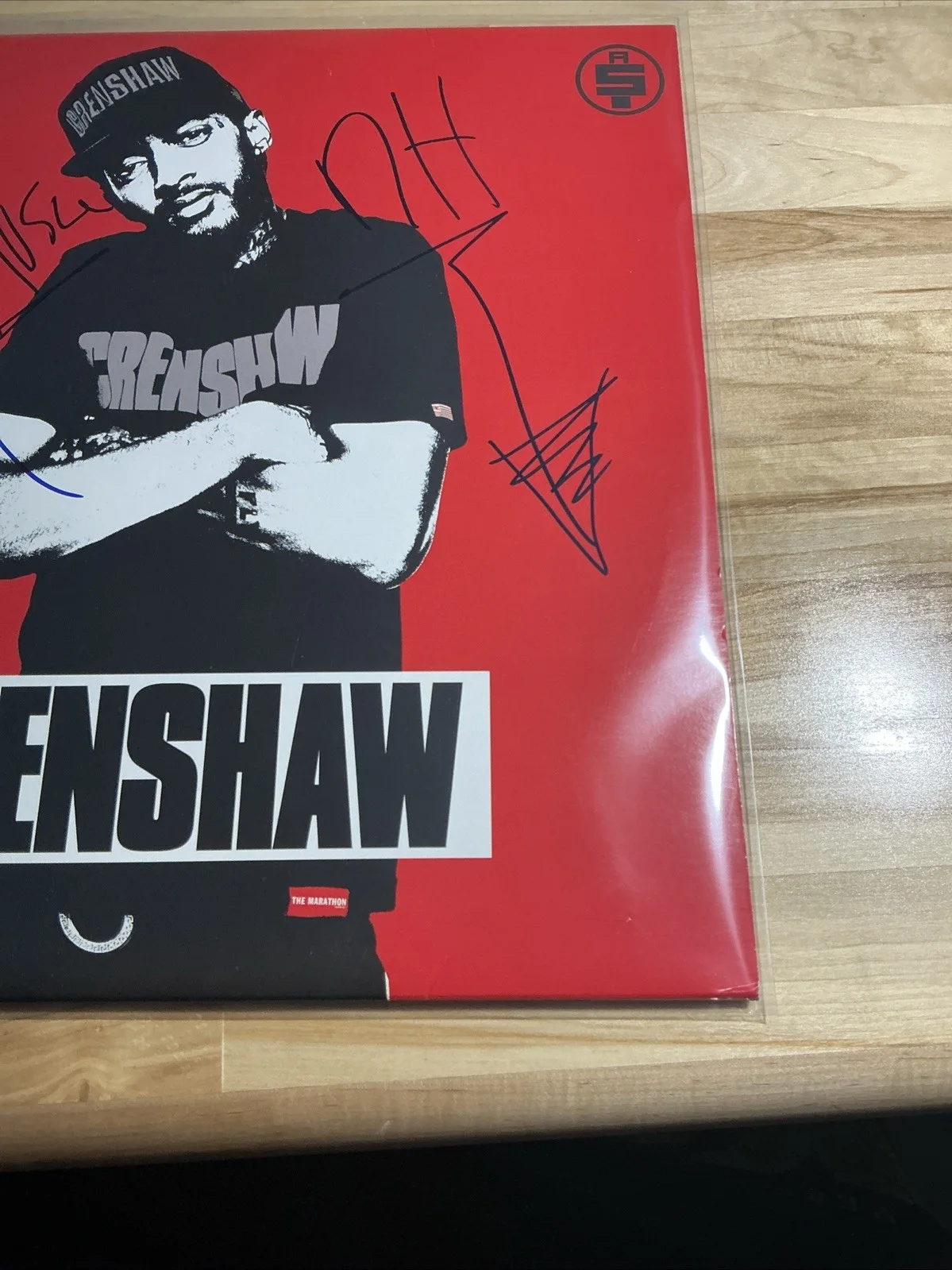 Nipsey Hussle Crenshaw Vinyl Signed Autograph, image 5