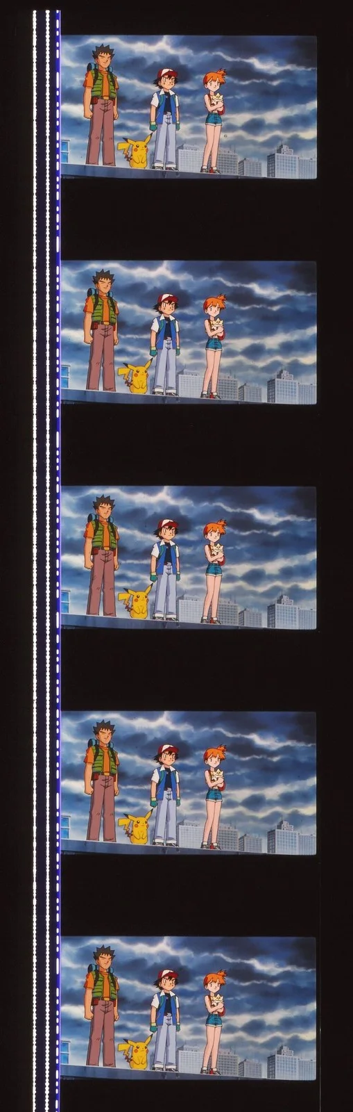 Pokemon Mewtwo The First Movie 35mm Film Cell strip very Rare var_a, изображение 3