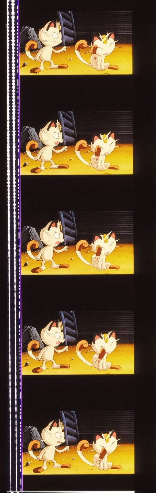 Pokemon Mewtwo The First Movie 35mm Film Cell strip very Rare var_a, изображение 4
