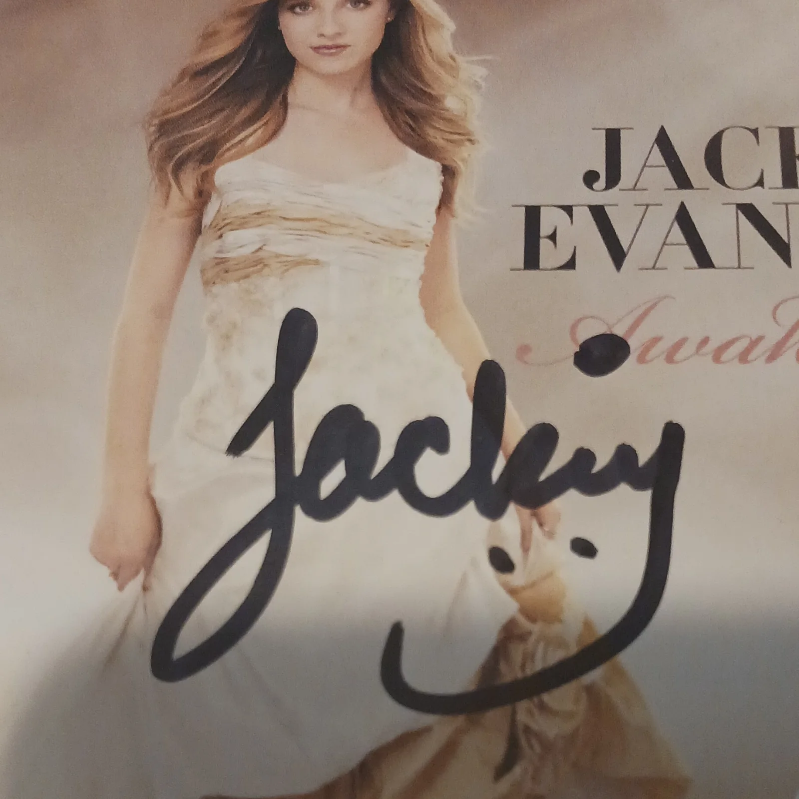 Jackie Evancho Awakening Autographed Booklet with COA. Booklet only., изображение 2