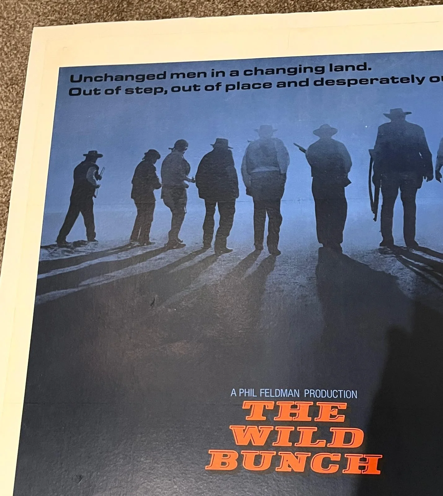 The Wild Bunch US 1 Sheet 1969 27x41" Linen Backed Film Poster Bill Gold Art, изображение 3