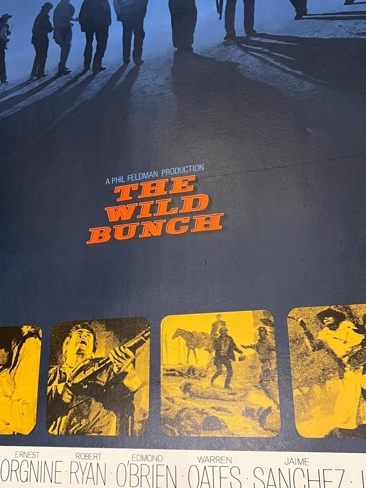 The Wild Bunch US 1 Sheet 1969 27x41" Linen Backed Film Poster Bill Gold Art, изображение 4