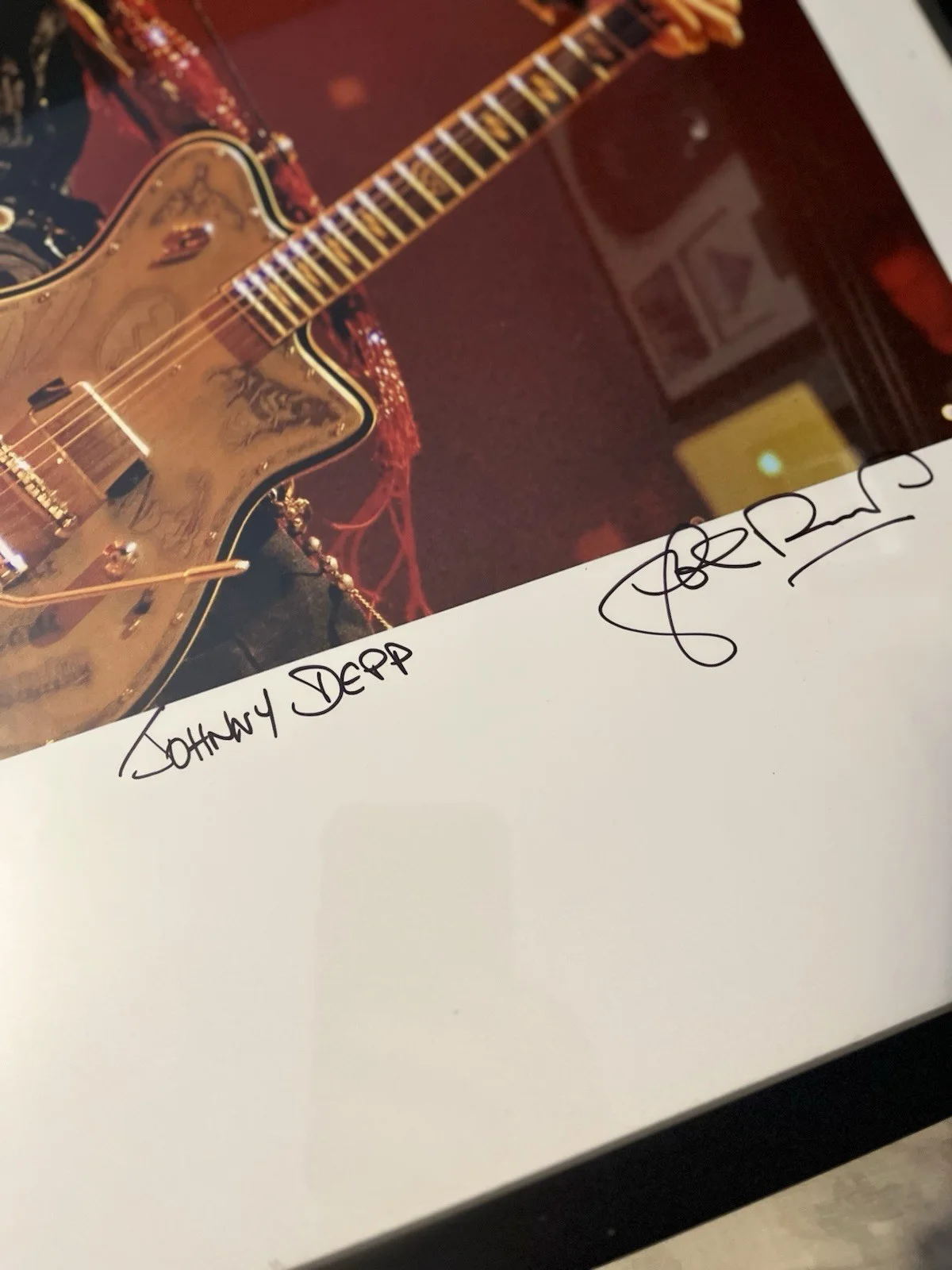 Hollywood Vampires Johnny Depp 2015 ltd Photo Signed John Rowland photograph, image 3