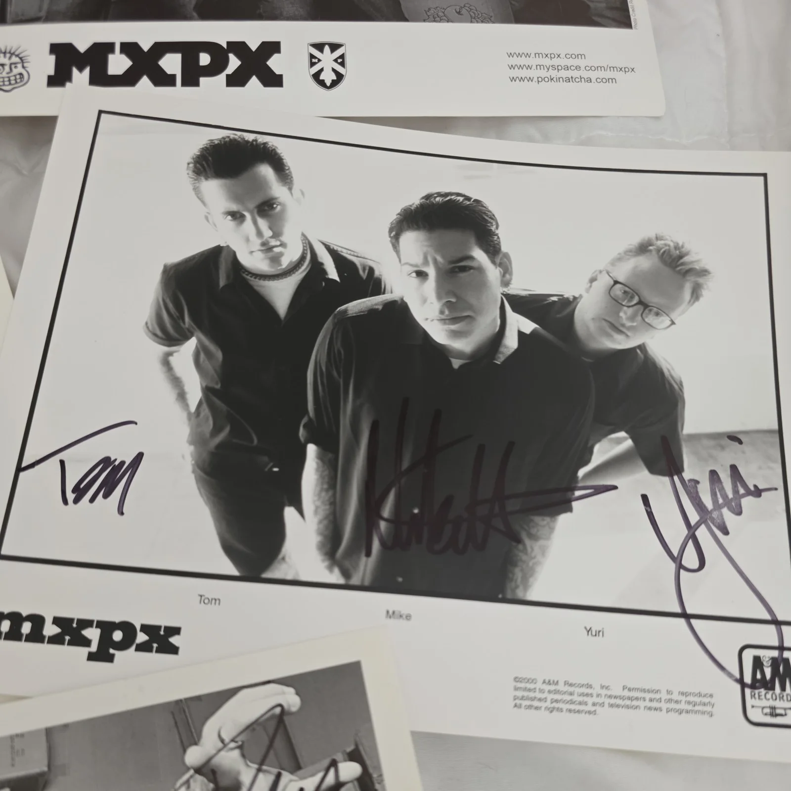 Music Memorabilia MXPX signed Photo 2000 A&M Records. 5 photos!, image 2