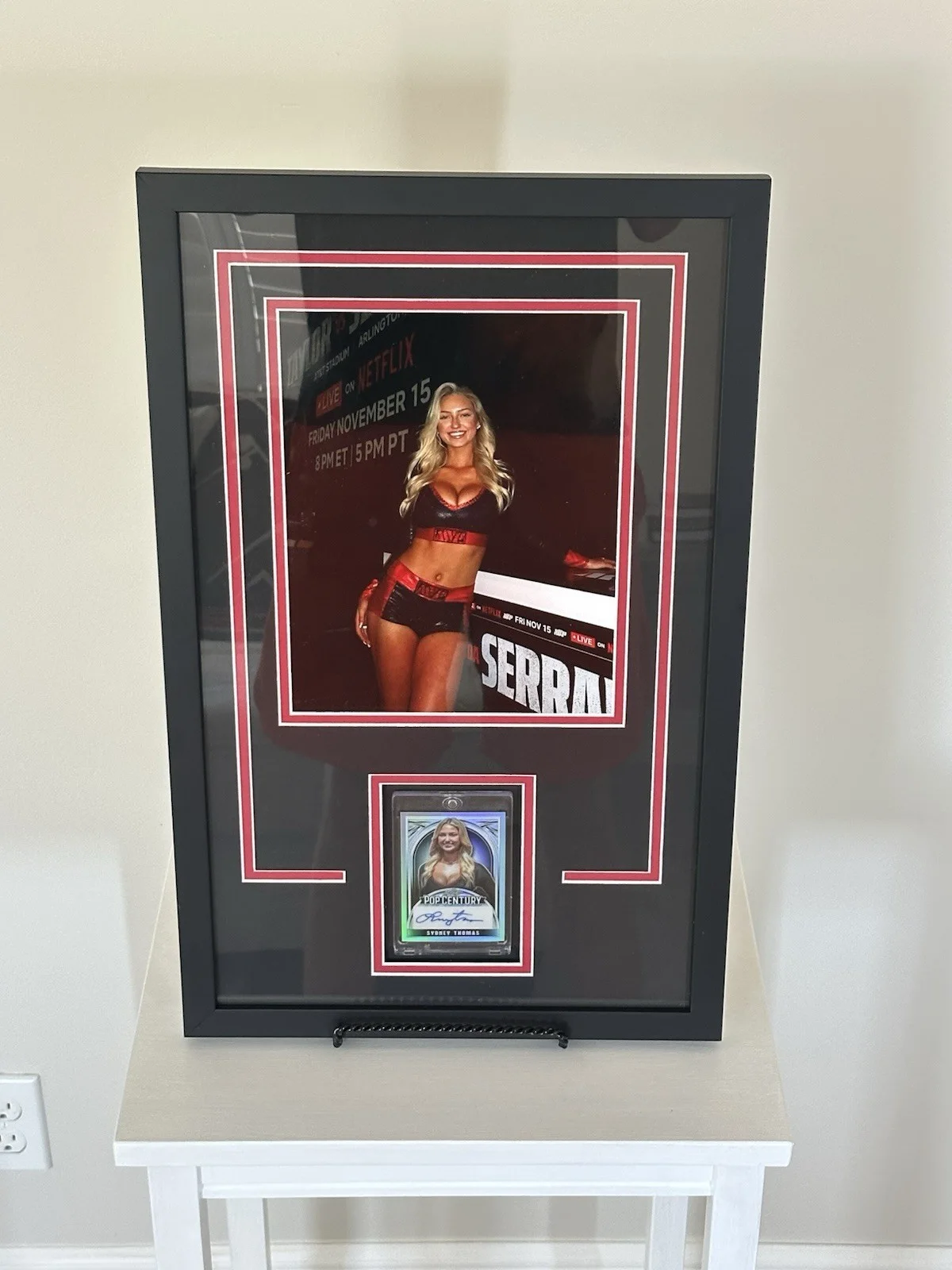Sydney Thomas — Sydney Thomas Signed Card Framed with 8x10 Photo, image 5