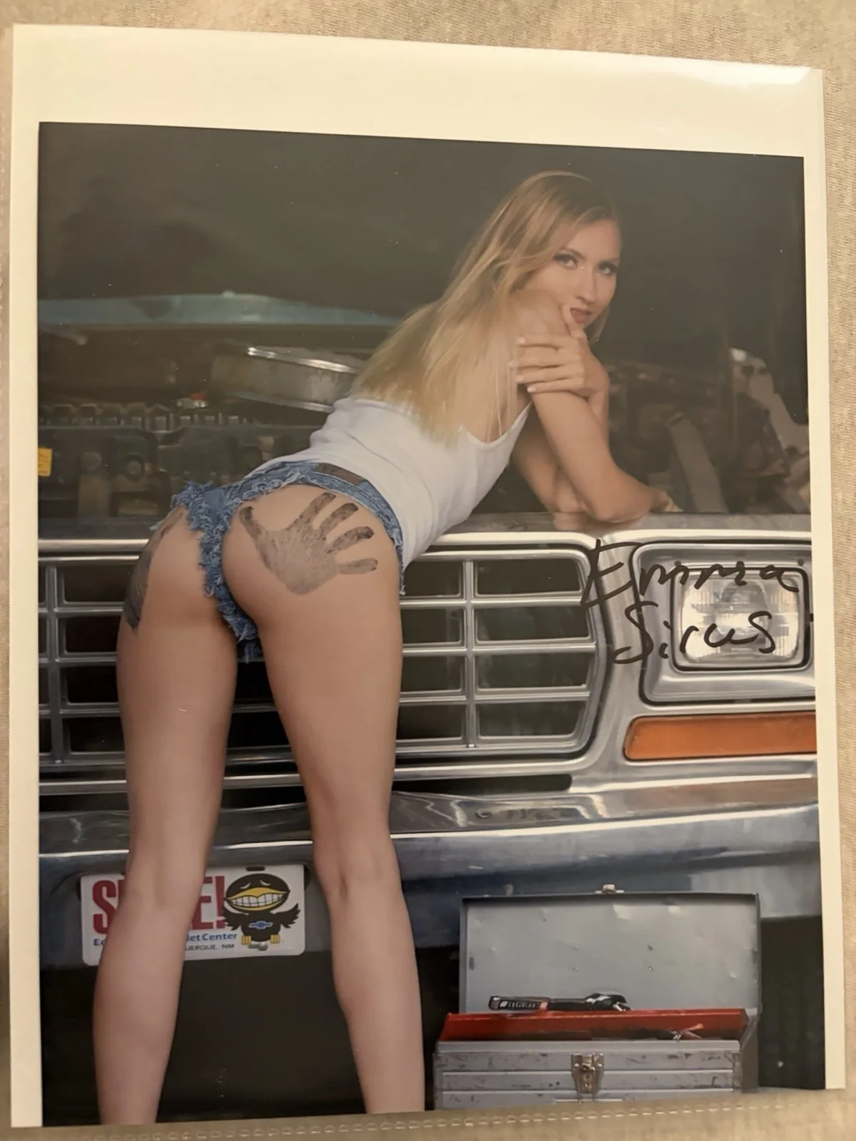 Emma Sirus — Hot Sexy Emma Sirus Signed 8x10 Photo Adult Star Authentic
