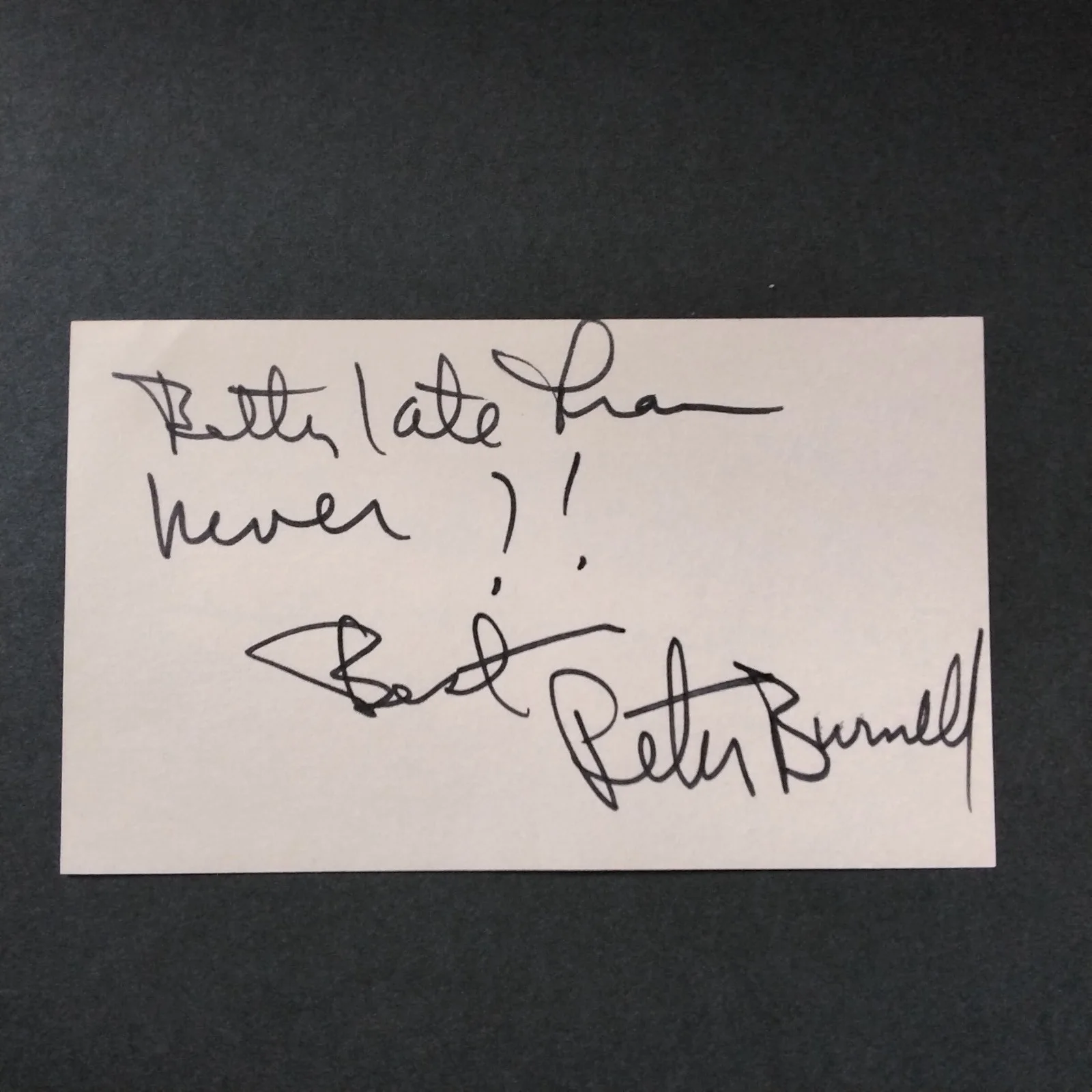 Peter Burnell SIGNED Card Photo TV Stage Actor The Doctors Virginia Woolf, изображение 3