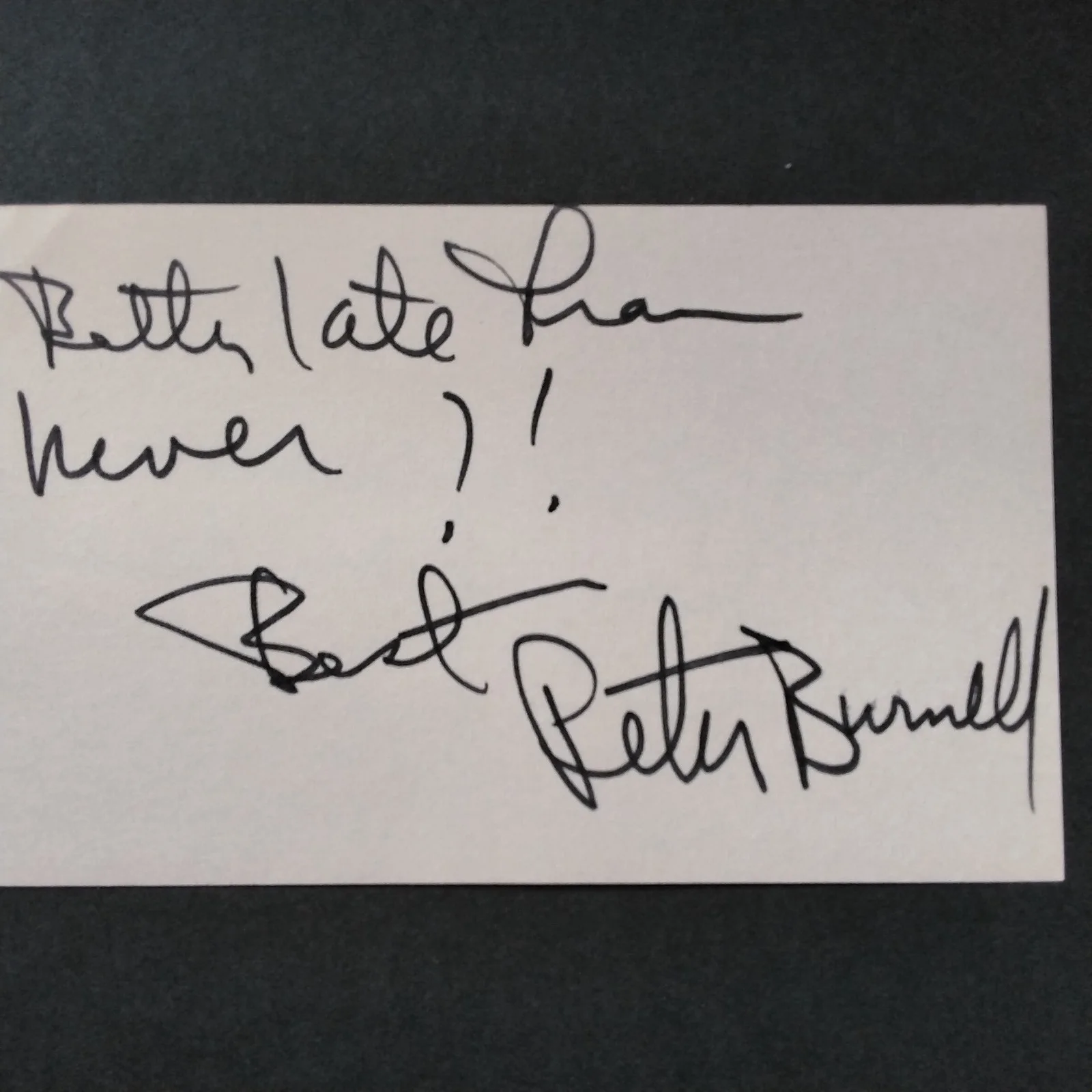 Peter Burnell SIGNED Card Photo TV Stage Actor The Doctors Virginia Woolf, изображение 4