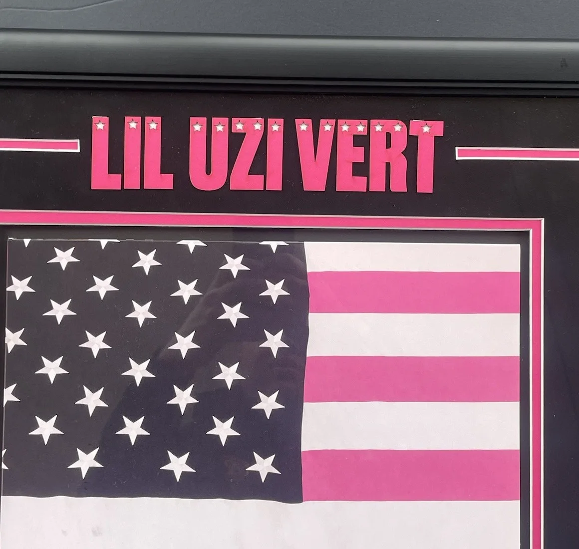 Lil Uzi Vert Signed Autographed Framed Pink Tape Vinyl 22x30 Psa/Dna Full Coa, image 4