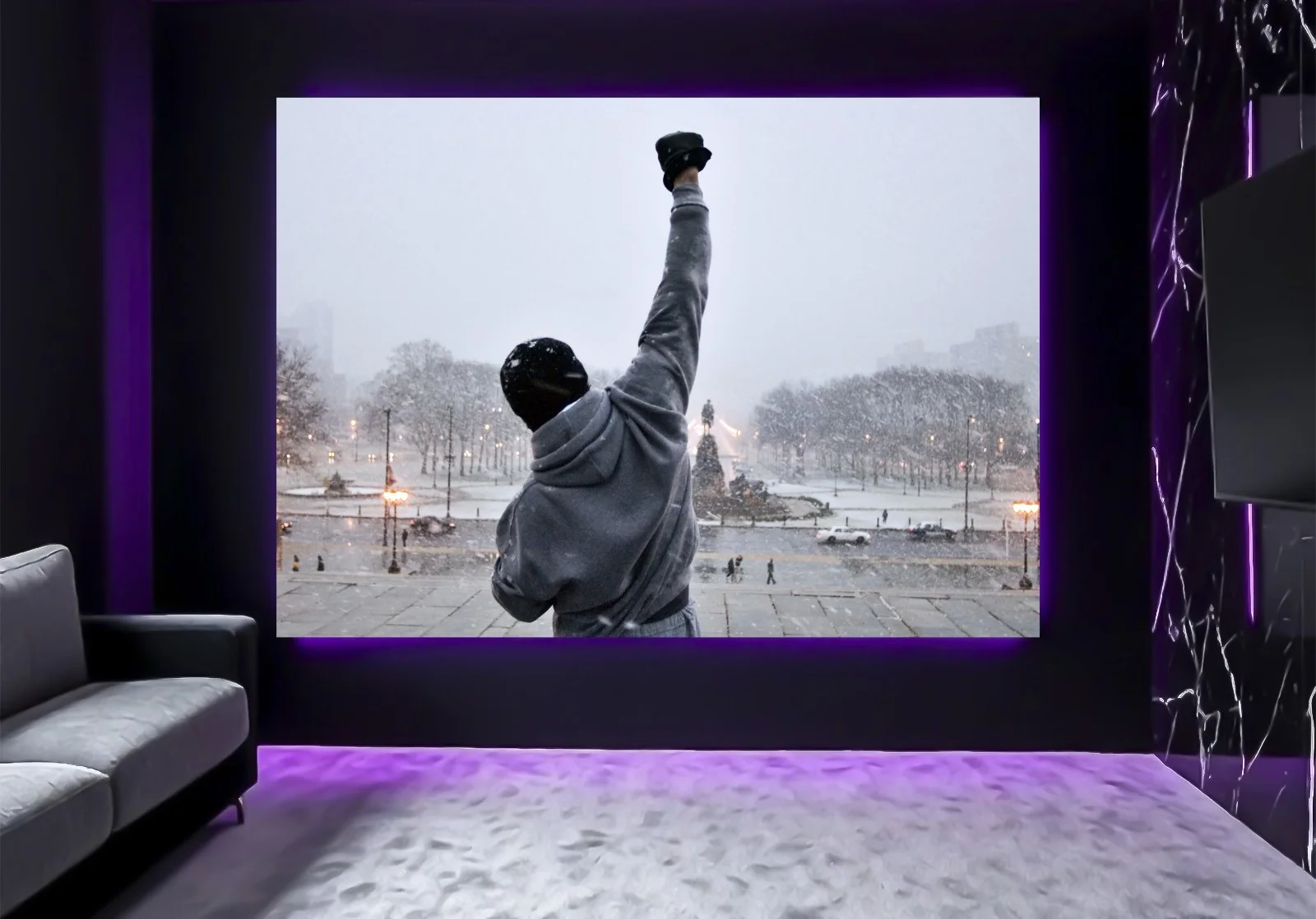 Large A0 A3 Rocky Balboa Stallone Boxing Gym Motivational Movie Wall Art Poster, изображение 2