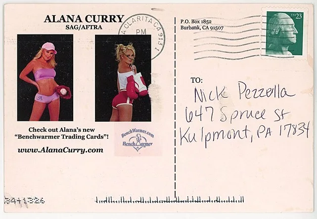 Alana Curry — -THE TERMINATOR/BENCHWARMERS- ALANA CURTIS Signed/Autograph/Auto Movie Postcard, изображение 2