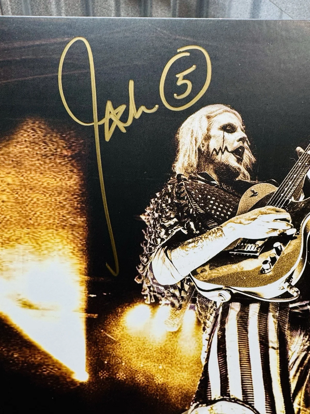John5 signed Live invasion Orange Vinyl rare John 5 Manson Rob Zombie Creatures, изображение 3