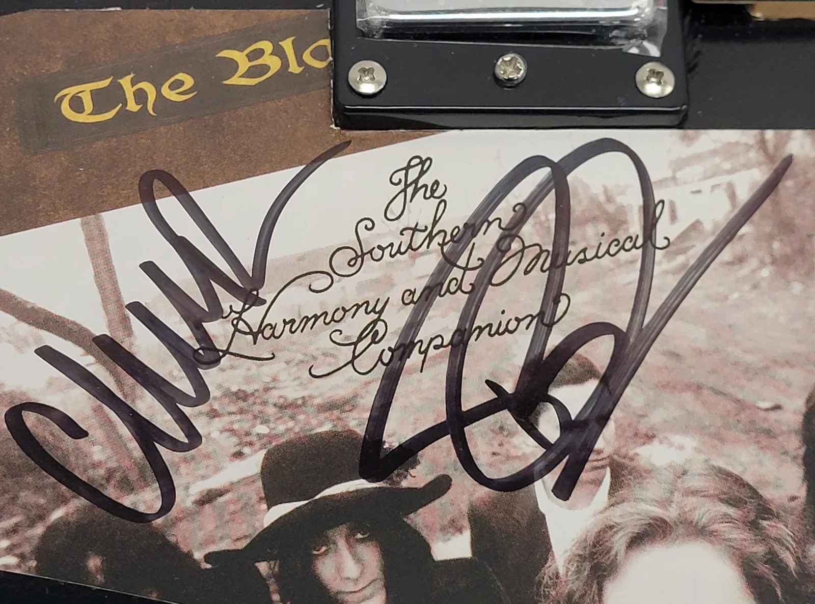 Black Crowes Signed Full Size Electric Guitar ACOA, image 3