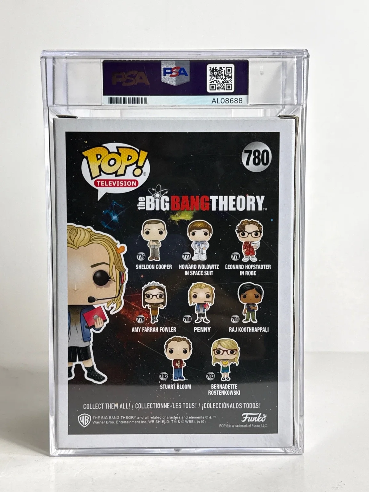 Kaley Cuoco — Kaley Cuoco Signed Penny The Big Bang Theory Funko #780 Slabbed PSA ALO8688, изображение 3