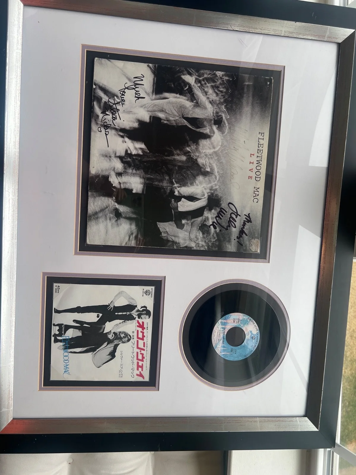 signed fleetwood mac album framed and proof of authenticity, изображение 2