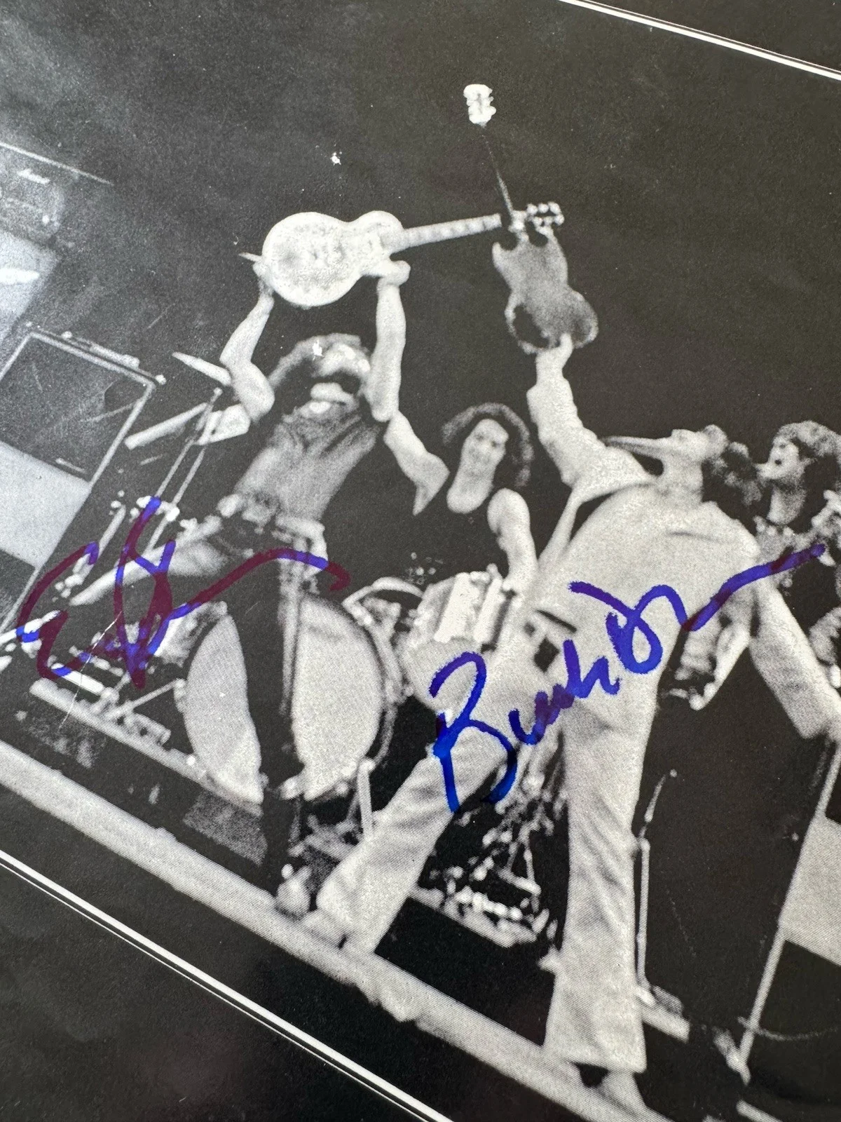 ERIC BLOOM BUCK DHARMA BLUE OYSTER CULT SIGNED VINYL INSERT 12X12 AUTOGRAPH JSA, изображение 2