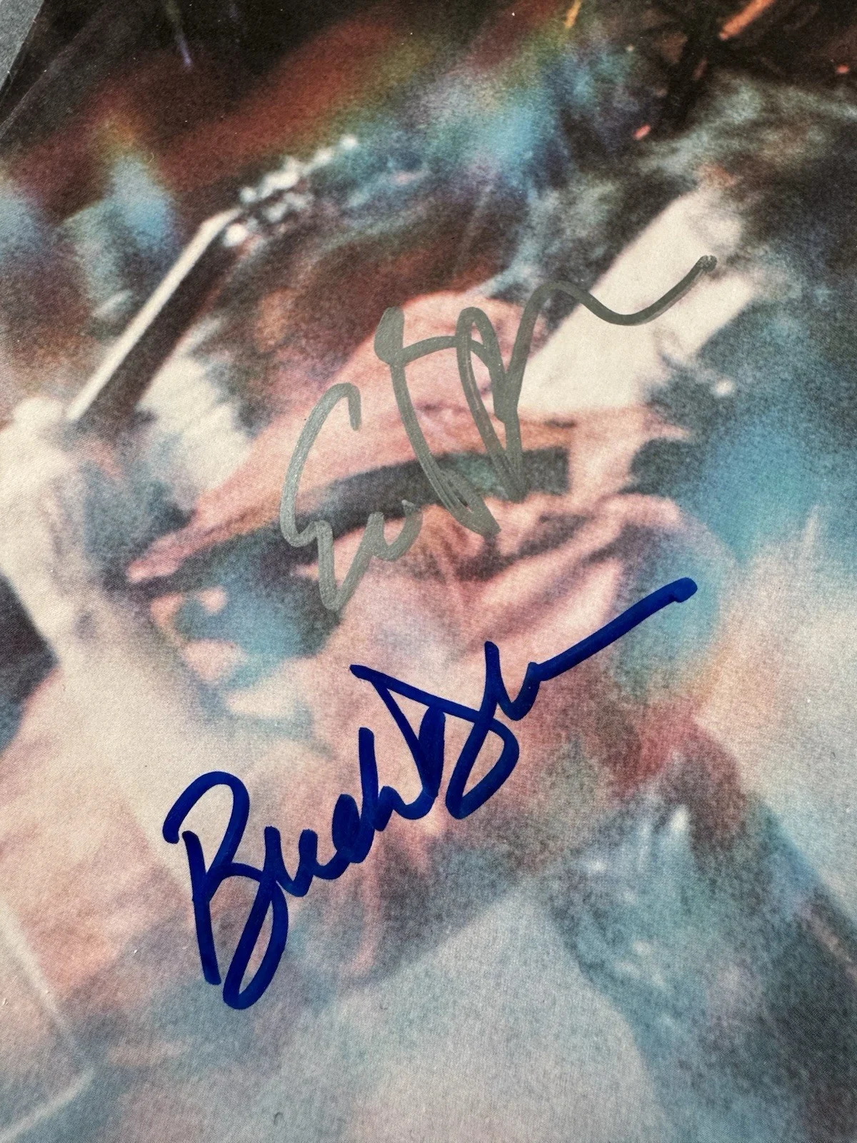 ERIC BLOOM BUCK DHARMA BLUE OYSTER CULT SIGNED VINYL INSERT 12X12 AUTOGRAPH JSA, изображение 2