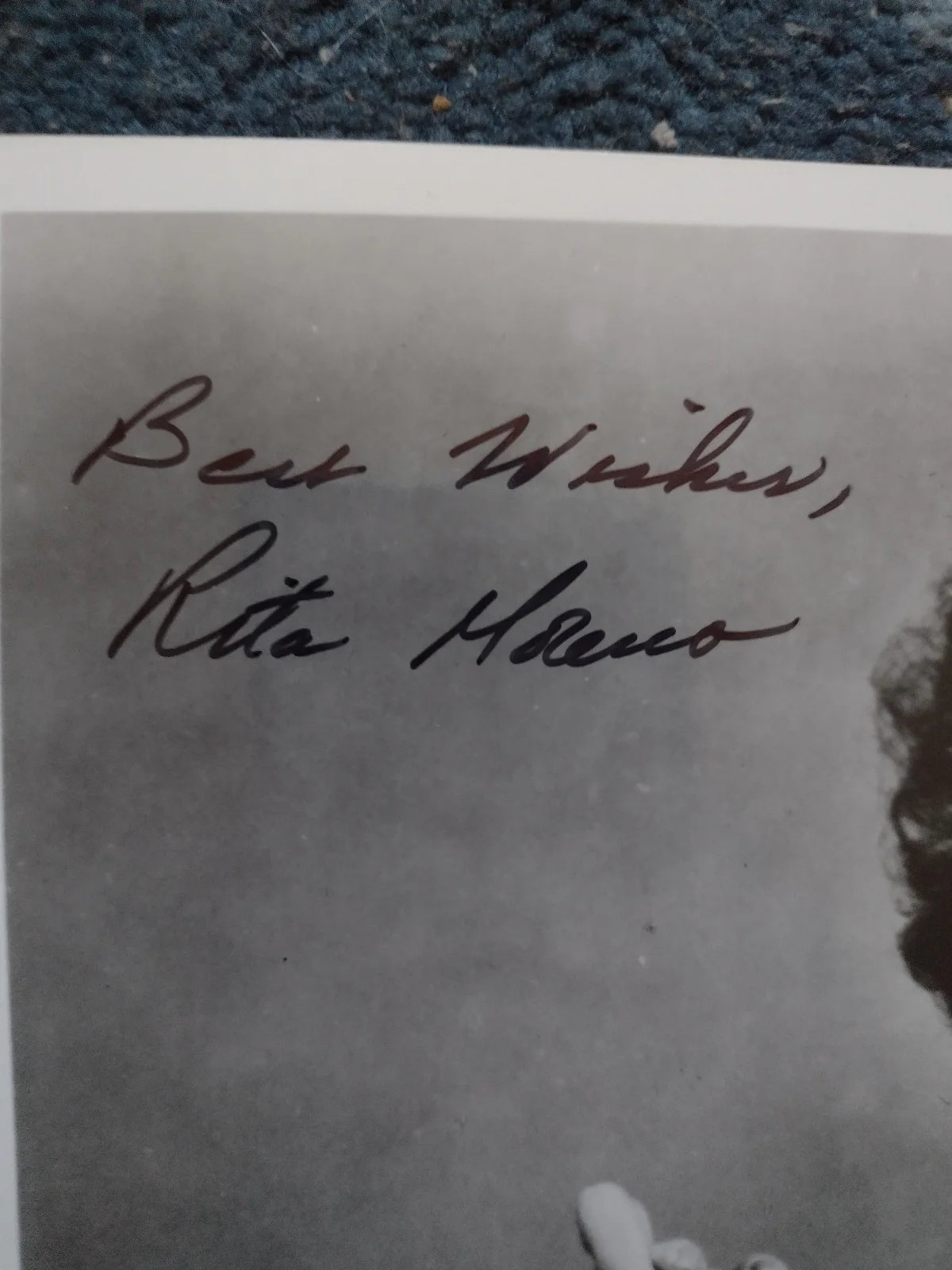 Autographed 8x10 Photo Oscar, Grammy, Tony, Emmy Award Winner Rita Moreno COA, изображение 3