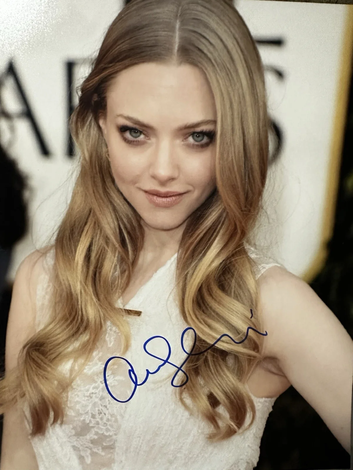 amanda seyfried — Amanda Seyfried signed 8x10 photo. The Housemaid. Mamma Mia. Les Miserables