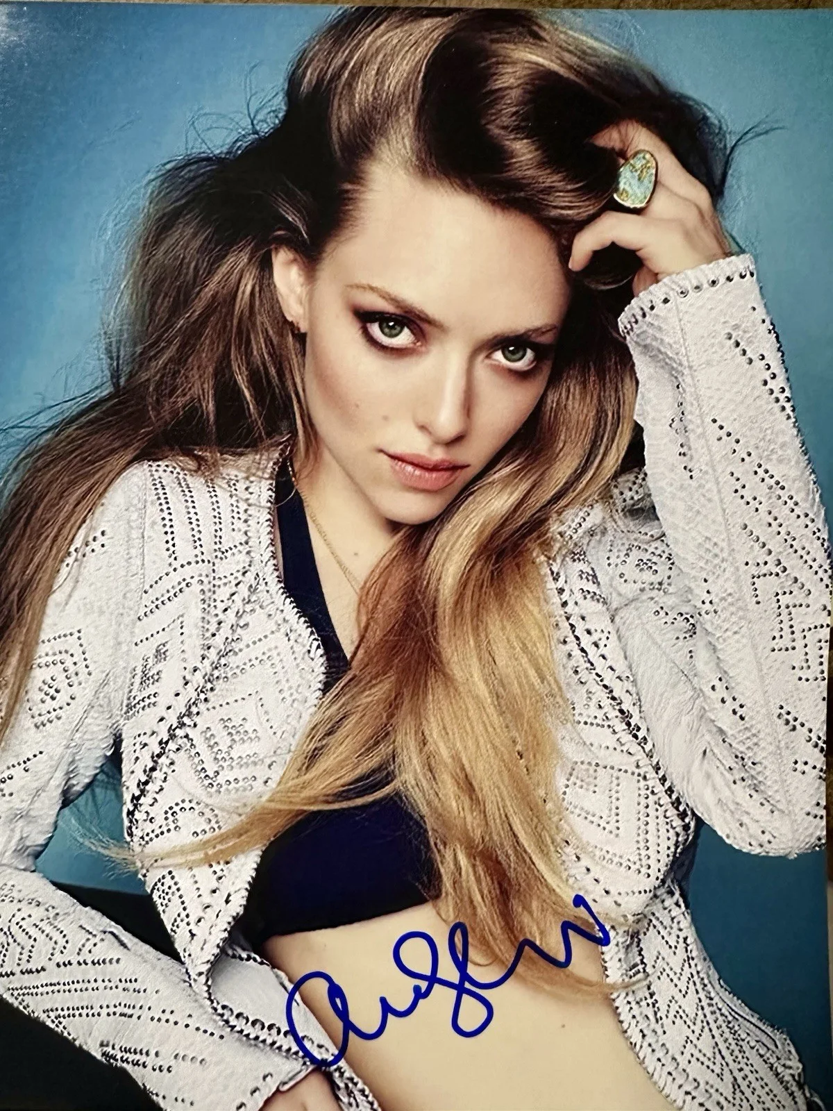 amanda seyfried — Amanda Seyfried signed 8x10 photo. The Housemaid. Mamma Mia. Les Miserables