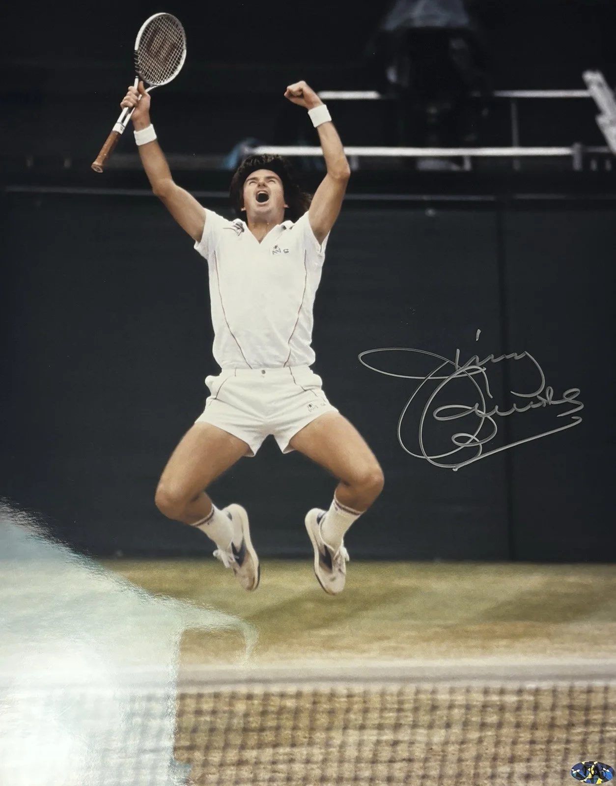 Jimmy Connors Signed 22x26 In Framed Photograph Celebrity Services Certified, image 2