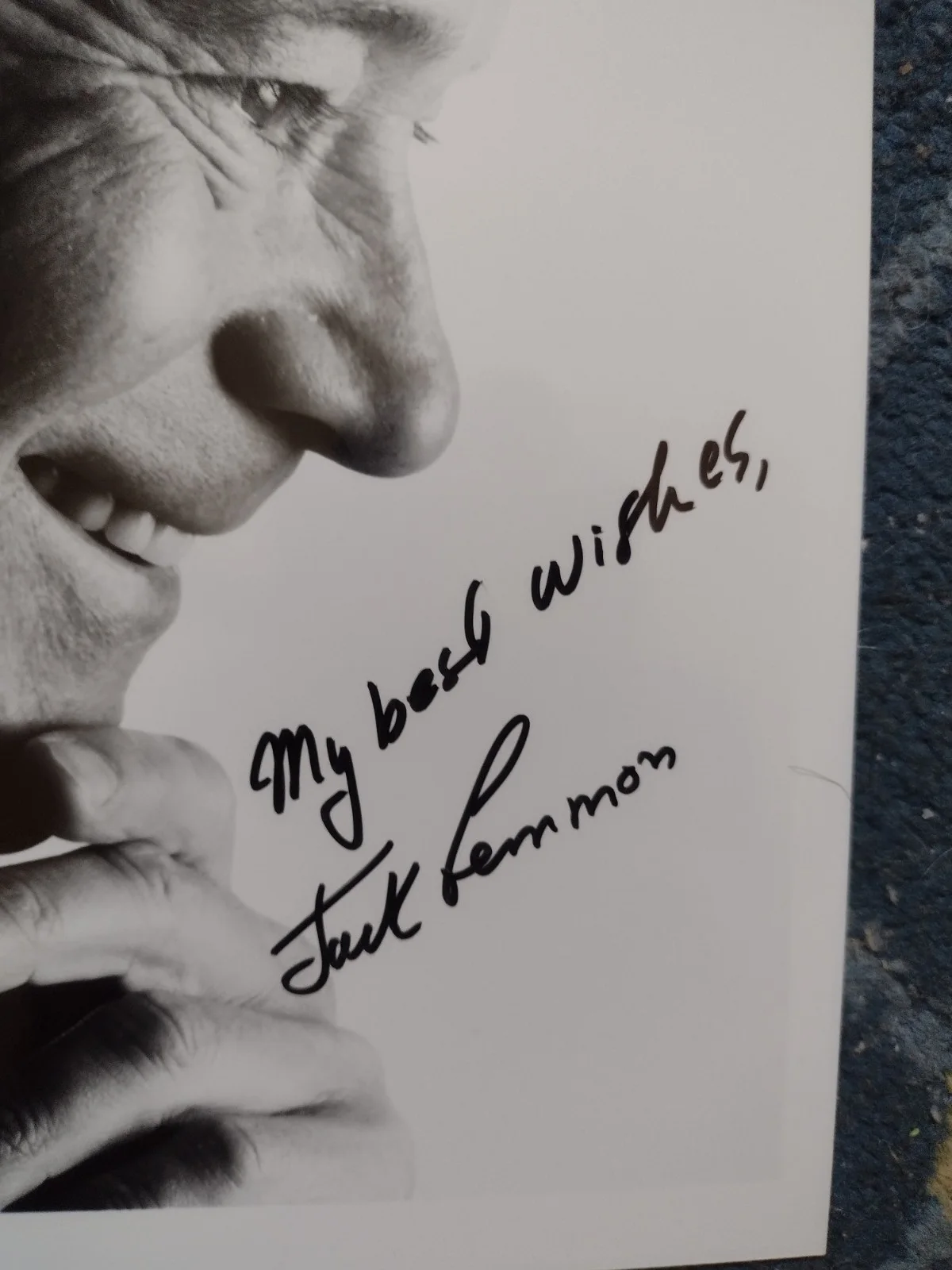 Autographed 8x10 Photos Jack Lemon Tony Randall Hollywood Royalty Actor Signed, изображение 3