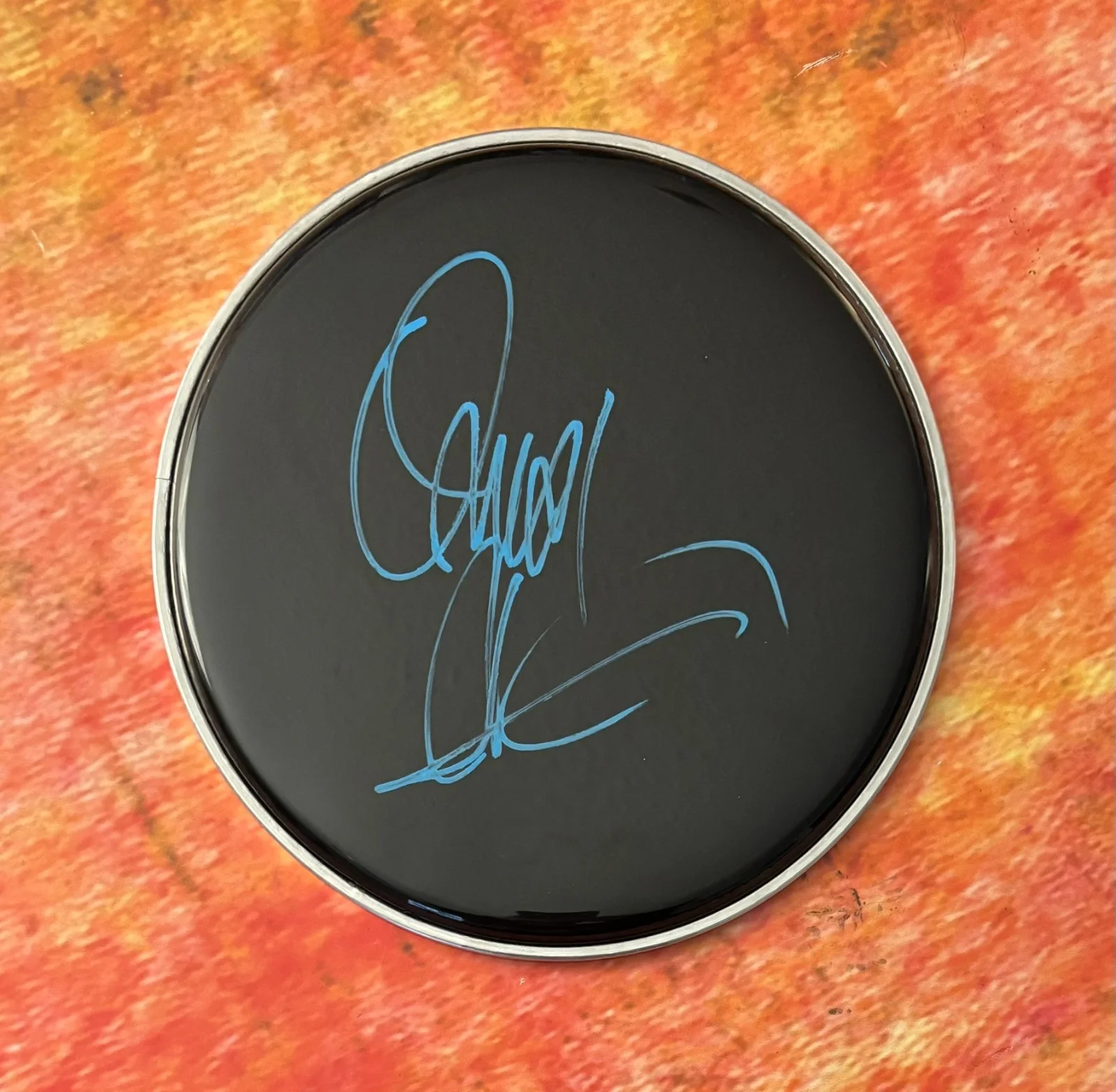 GFA Madonna & Miles Davis Drummer * OMAR HAKIM * Signed 10" Drumhead PROOF COA, image 2