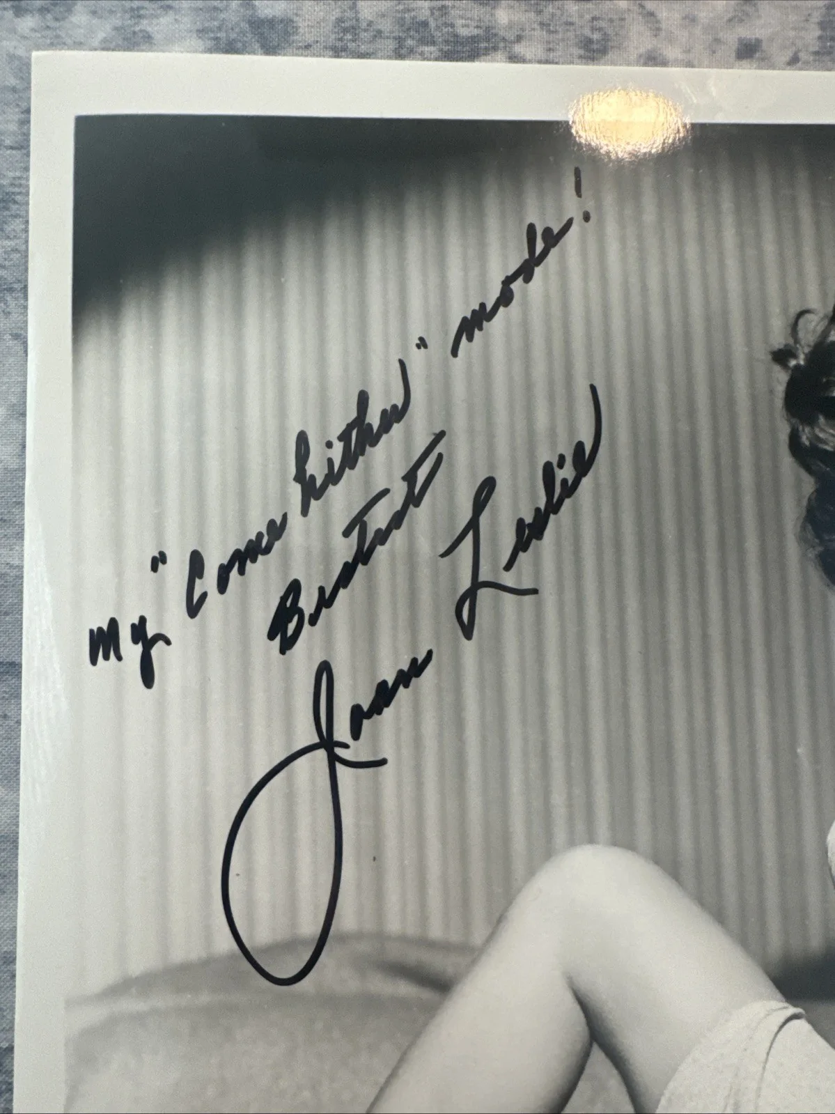 Original Photo 8 X 10 Joan Leslie Autograph Authentic Signed 50’s Actress, изображение 2