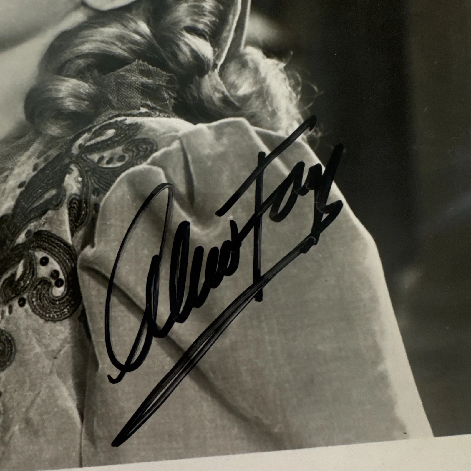 Original Photo 8 X 10 Alice Fay Autograph Authentic Signed 30’s 40’s Actress, image 2