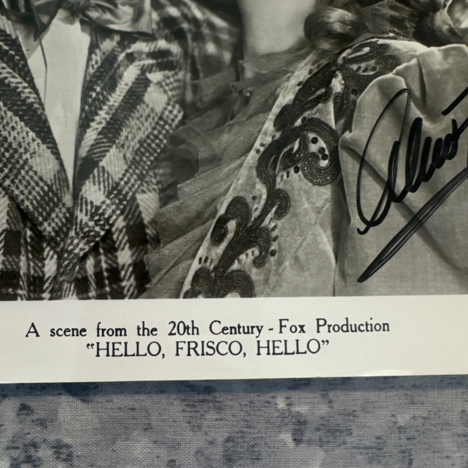 Original Photo 8 X 10 Alice Fay Autograph Authentic Signed 30’s 40’s Actress, image 3